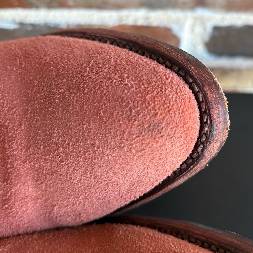 Tecovas The Lucy Cowgirl Water Resistant Suede Boots Desert Rose Size 8 - Picture 15 of 16